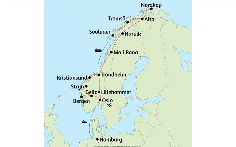 Norwegen Karte Norwegen Karte