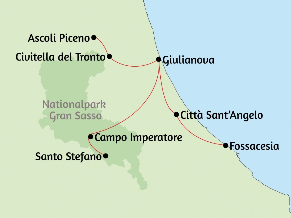Italienische Adria, Karte Italienische Adria, Karte